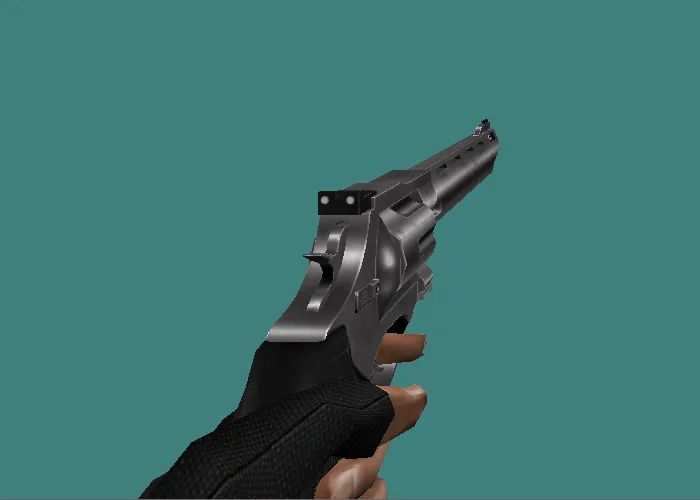 Revolver en mano