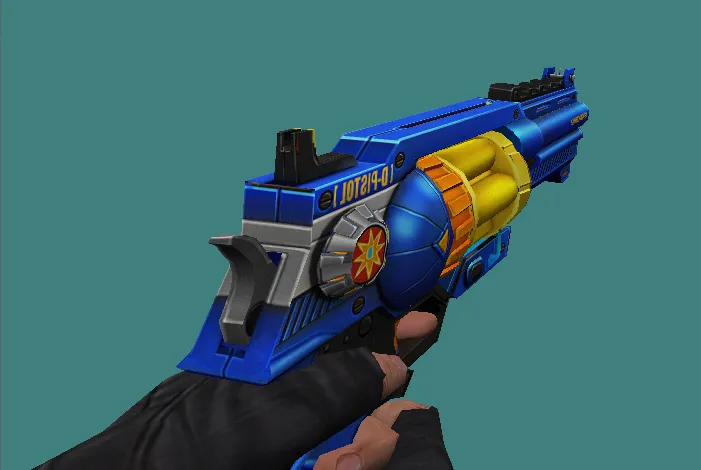 Target Gun equipada